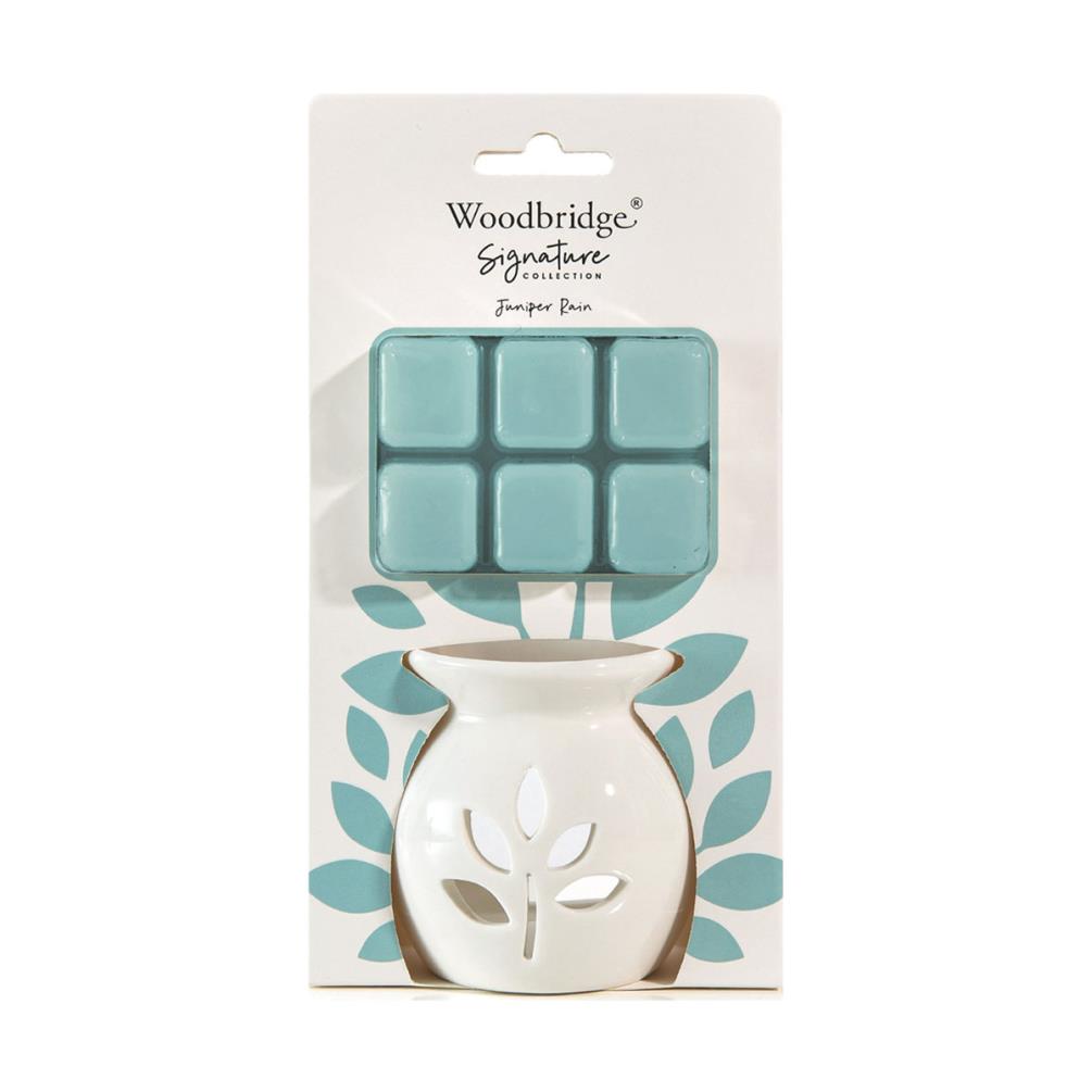 Woodbridge Juniper Rain Wax Melt Warmer Gift Set £7.19